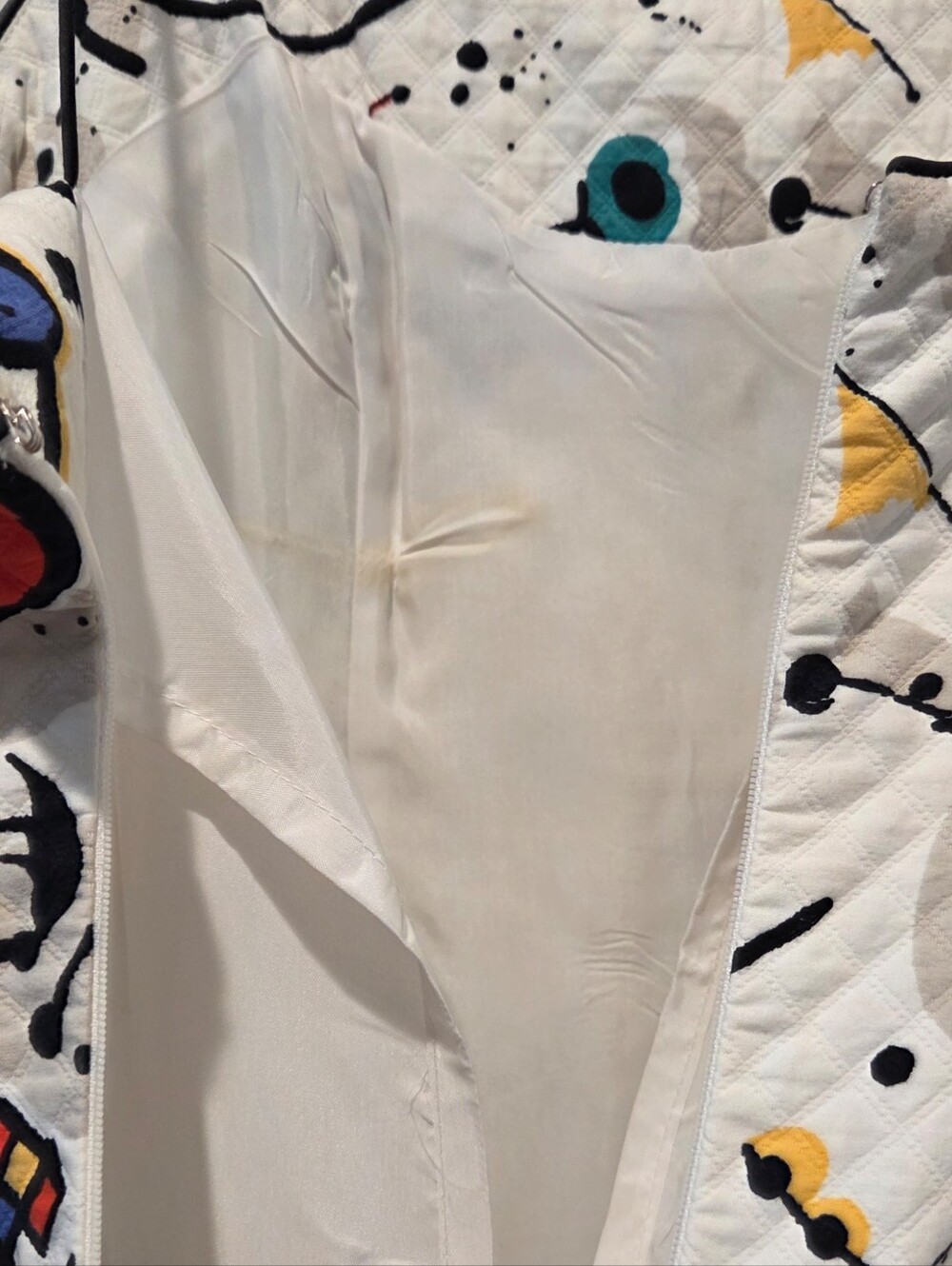 Mary Ann Restivo Vintage 80s 90s Abstract Art Spaghetti Strap Dress Women's 6 - Picture 5 of 8